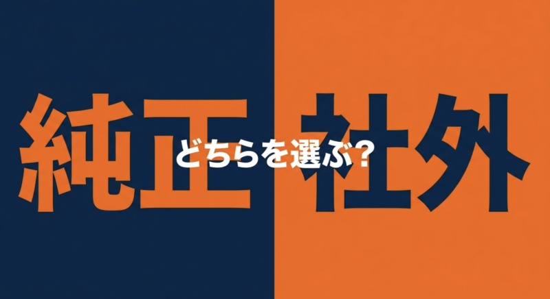 純正ナビと社外ナビ、どちらを選ぶべきか迷っている方に向けた選び方のガイド
