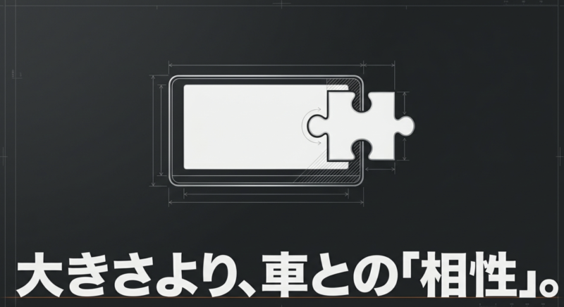 大きさよりも車との相性を重視するイメージ画像